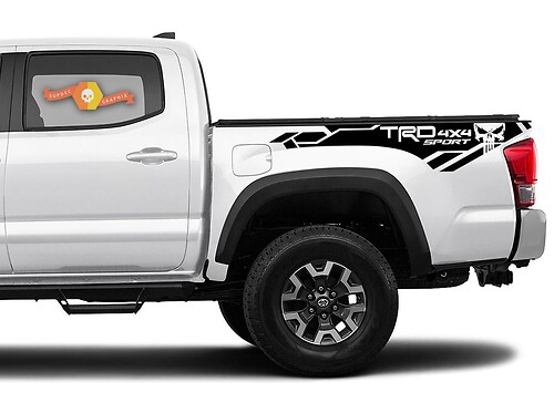 Toyota Tacoma 2016-2020 (TRD OFF ROAD) 4x4 Sport Punisher side kit Vinyl Decals graphics sticker