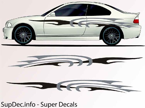 Tribal Graphics Side Vinyl Decal Sticker