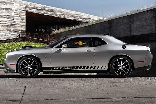 2X Side Vinyl Decals graphics rally sticker 2 for Dodge Challenger