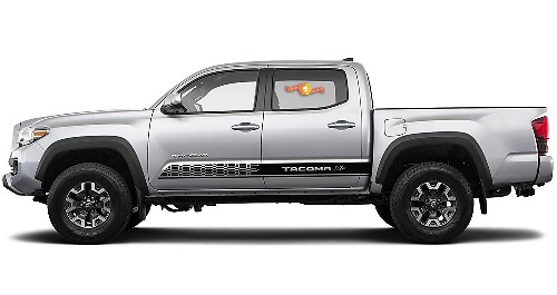 2X Toyota Tacoma 2016-2019 (X-P) side Vinyl Decals graphics rally sticker kit