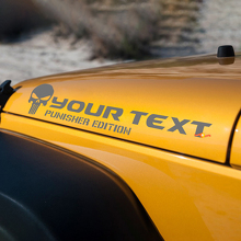 Rubicon Punisher Edition Hood Sticker Vinyl Decal for Jeep Wrangler 2