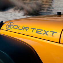 Custom Text Military Star Edition Hood Sticker Vinyl Decal for Jeep Wrangler 2