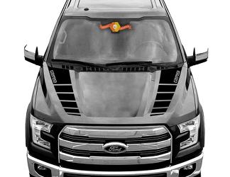 FORD F-150 Raptor Off-road Hood Graphics 2015 2019 Ford Racing Stripe Decals