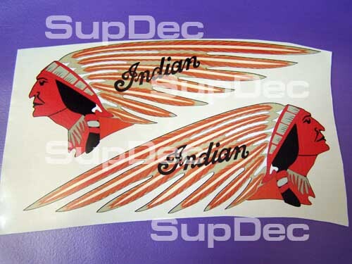 War Bonnet Gas Tank Decal Set for Indian Motorcycle