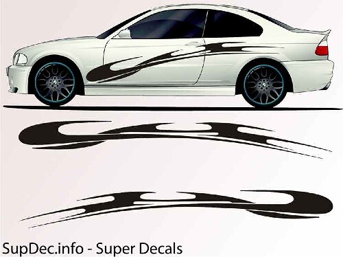 Tribal Style Graphic Side Vinyl Decal Sticker