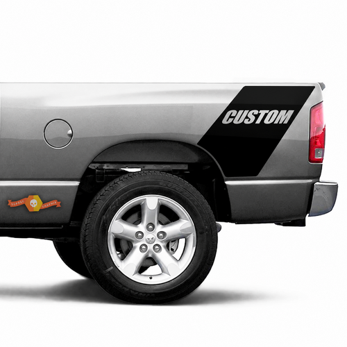 Bed Side Racing Rear Stripe Vinyl Decal Sticker 2 for Dodge Ram 1500 Daytona