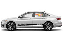 Racing rocker panel stripes vinyl decals stickers for Volkswagen Jetta GLI 2