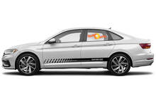Racing rocker panel stripes vinyl decals stickers for Volkswagen Jetta GLI 4