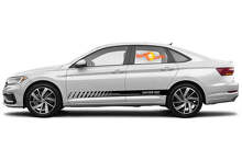 Racing rocker panel stripes vinyl decals stickers for Volkswagen Jetta GLI 4