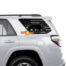 Rear Side Window Sticker Decal USA Flag Lion for any Car  2