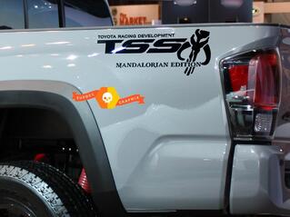 TSS Mandalorian Edition Off Road Racing Vinyl Sticker Decal for Toyota Tacoma Tundra 