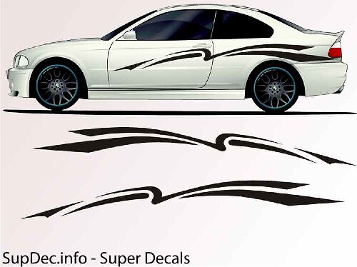 Accent Stripes Side Vinyl Decal Sticker