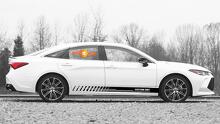 Racing rocker panel stripes vinyl decals stickers for Toyota Avalon 4