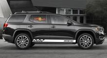 Racing rocker panel stripes vinyl decals stickers for GMC Acadia 4