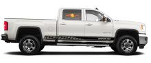 Racing rocker panel stripes vinyl decals stickers for GMC Sierra 2500HD 2