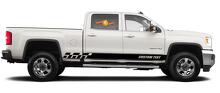 Racing rocker panel stripes vinyl decals stickers for GMC Sierra 2500HD 4