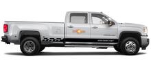 Racing rocker panel stripes vinyl decals stickers for GMC Sierra 3500HD 3