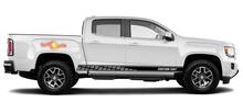 Racing rocker panel stripes vinyl decals stickers for GMC Canyon 2