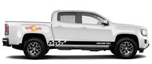 Racing rocker panel stripes vinyl decals stickers for GMC Canyon 4