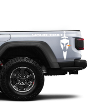 Rear Side Gladiator Helmet Vinyl Decals Stickers for Jeep Gladiator 2