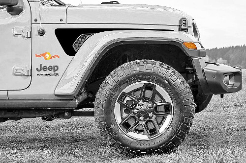 Gravity Style Vent Fender Vinyl Decal Sticker for Jeep Wrangler 2018-2021