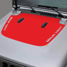 Custom Text Hood Blackout Vinyl Decal for Jeep Gladiator and Wrangler_3