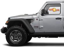 Distressed USA Flag Style Fender Vent Vinyl Decal Sticker for Jeep Gladiator Wrangler 2