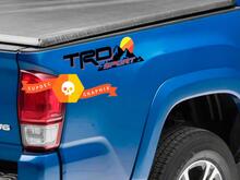 Pair of TRD SPORT Mountains Vintage Old Style Sunset Style Bed Side Vinyl Stickers Decal Toyota Tacoma Tundra FJ Cruiser 2