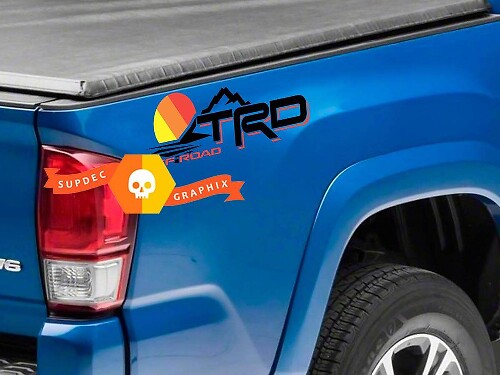 TRD Vintage Bedside Vinyl Decal Sticker for Toyota Tundra