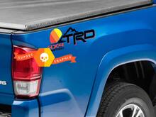Pair of TRD 4x4 Limited Mountains Line Vintage Old Style Sunset Line Style Bed Side Vinyl Stickers Decal Toyota Tacoma Tundra FJ Cruiser 2