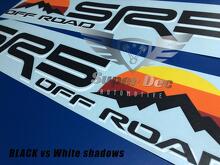 Pair of SR5 4x4 Off road with Mountains Vintage Sunset Old Style Side Vinyl Stickers Decal fit to Tacoma Tundra 4Runner 2