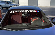 Move Over M-Style Windshield Banner Vinyl Decal for BMW G/F/E Series_3