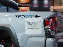 pair of TRD Off Road Vintage Sunset Style 4x4 PRO Sport Off Road Side Vinyl Stickers Decal Toyota Tacoma Tundra FJ Cruiser 2