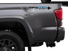 Pair of TRD 4x4 Sport Bedside Vinyl Decals Set for Toyota Trucks_3