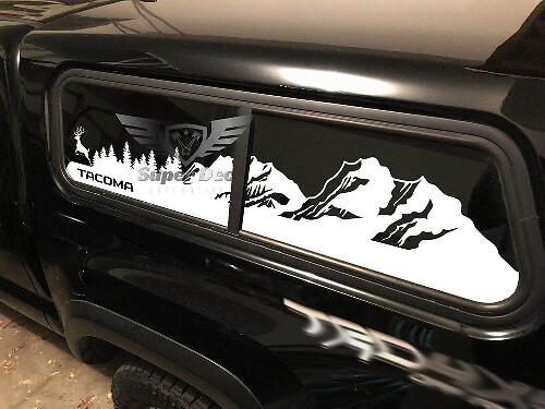 Mountain Forest Bed Topper Window Decal Kit for Toyota Tacoma 2016-2020