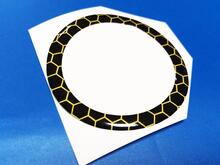 Ignition Ring Around Start Button Honeycomb Logo Scat Pack Scatpack Bee yellow emblem domed Sticker Decal For Dodge Challenger Charger 3