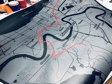 Blackout Topographic Map Vinyl Hood Decal for Jeep Wrangler and Gladiator_3