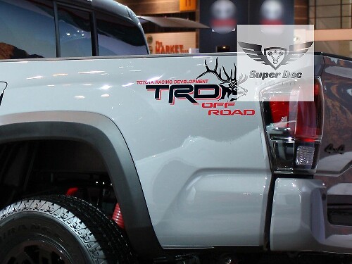 TRD Off Road Deer Bedside Vinyl Decal Sticker for Toyota Tacoma