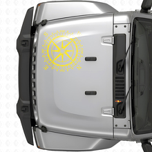 Compass Hood Vinyl Decal Sticker for Jeep Wrangler Rubicon_6
