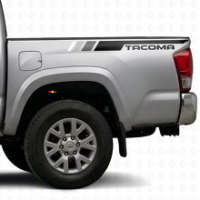 Vintage TRD Style Side Stripe Vinyl Decals Kit for Toyota Tacoma_2