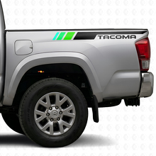 Vintage TRD Style Side Stripe Vinyl Decals Kit for Toyota Tacoma_3