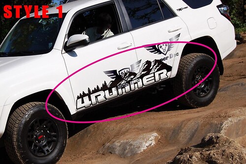 Mountains Landscape Side Vinyl Decal Sticker for Toyota 4Runner 2009-2024_1