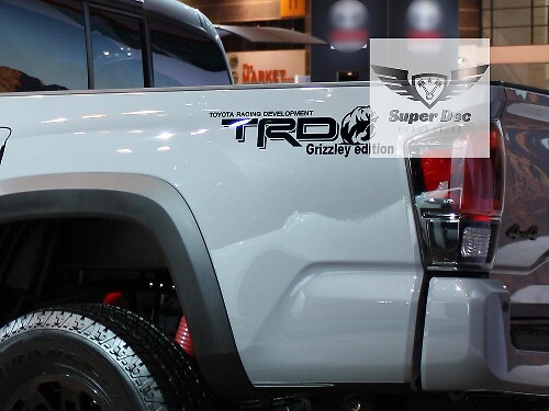 TRD Grizzley Edition Bed Side Vinyl Decal Pair for Toyota Trucks