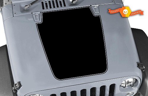 Hood with Trim Vinyl Sticker for Jeep Wrangler JK LJ TJ