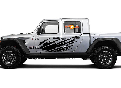 Splash Dirt Side Door Vinyl Decal Sticker Graphics Kit 3 for Jeep Gladiator JT
