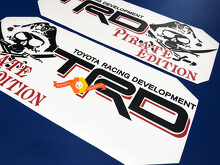 TRD Pirate Edition Bedside Vinyl Decals Kit for Toyota Trucks_2