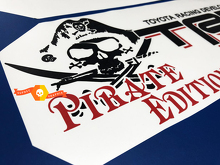 TRD Pirate Edition Bed Side Vinyl Decals Kit for Toyota Trucks_3