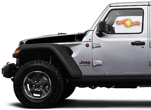 Spear Style Hood Vinyl Decal Kit for Jeep Wrangler and Gladiator 