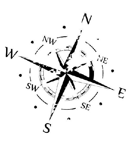 Compass Scratches Hood Blackout Graphic Vinyl Sticker Decal