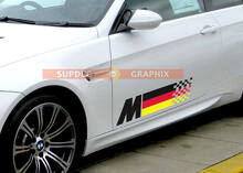 M German Flag Style Side Door Vinyl Decal Sticker for BMW M2_2
